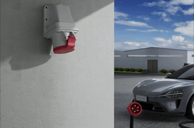 Conexiune la priză industrială